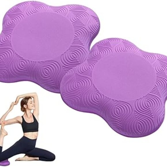 2 packs Yoga Knee Pad Cushion Extra Thick for Knees Elbows Wrist Hands Head Foam - Picture 1 of 10